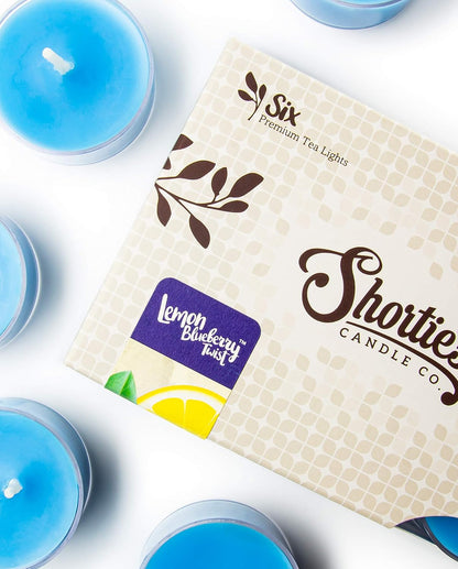 Shortie's Candle Company Coconut Cove Premium Tealight Candles - 6 White Highly Scented Tea Lights - Beautiful Candlelight - Made in the USA - Fruit & Berry Collection