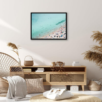 Americanflat 24x36 Poster Frame with Polished Plexiglass - Streamline Collection - Thin Border Picture Frame for Wall Display - Hanging Hardware Included - Black - Colors D