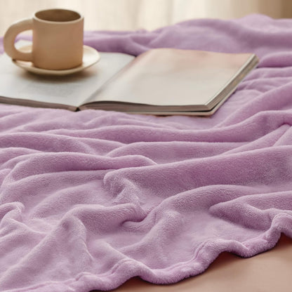 Bedsure GentleSoft Fleece Throw Blanket for Couch Grey - Lightweight Plush Fuzzy Cozy Soft Blankets and Throws for Sofa, Couch, Travel, Camping, 50x60 inches - Colors A