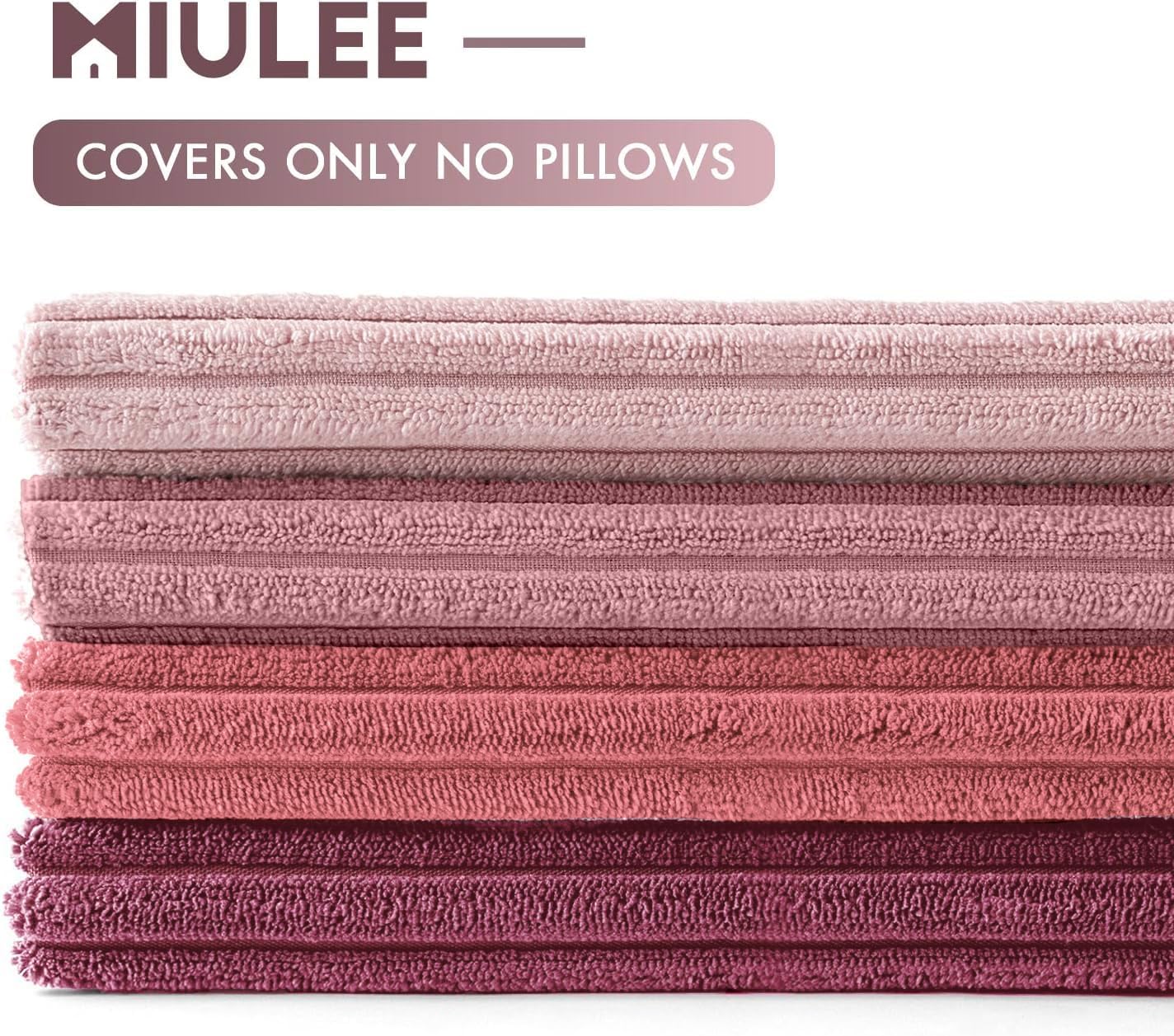 MIULEE Boho Farmhouse Sage Green Throw Pillow Covers 18x18 Inch Set of 4 Mordern Nordic Cushion Covers Soft Corduroy Spring Home Decor for Couch Bed Sofa Living Room Forest Green