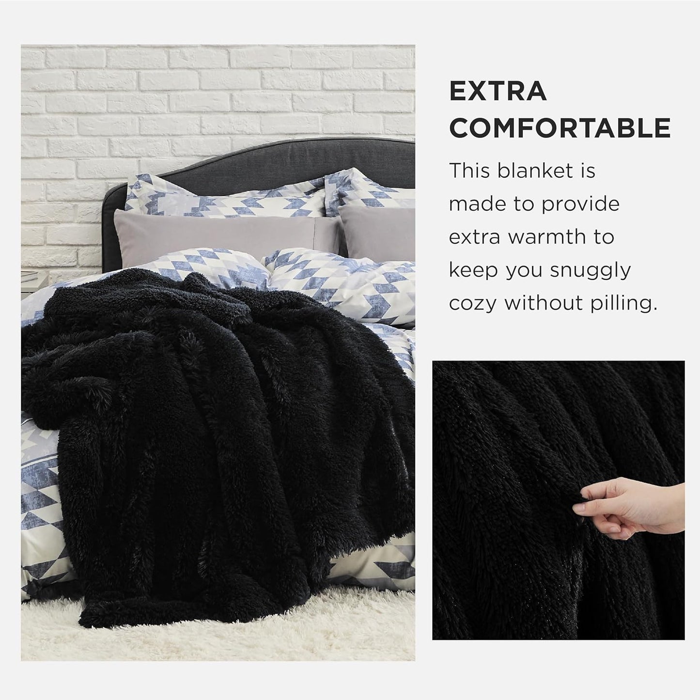 Bedsure GentleSoft Fluffy Fuzzy Faux Fur Throw Blanket for Couch, Soft Sherpa Fleece Cozy Gifts for Women, Plush Bed Blanket Room Decor for Men, Thick Warm Minky Teen Gifts Winter Bedding