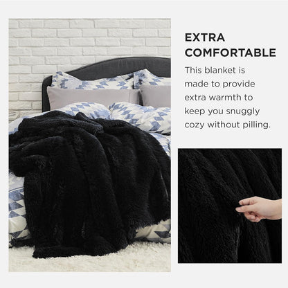 Bedsure GentleSoft Fluffy Fuzzy Faux Fur Throw Blanket for Couch, Soft Sherpa Fleece Cozy Gifts for Women, Plush Bed Blanket Room Decor for Men, Thick Warm Minky Teen Gifts Winter Bedding