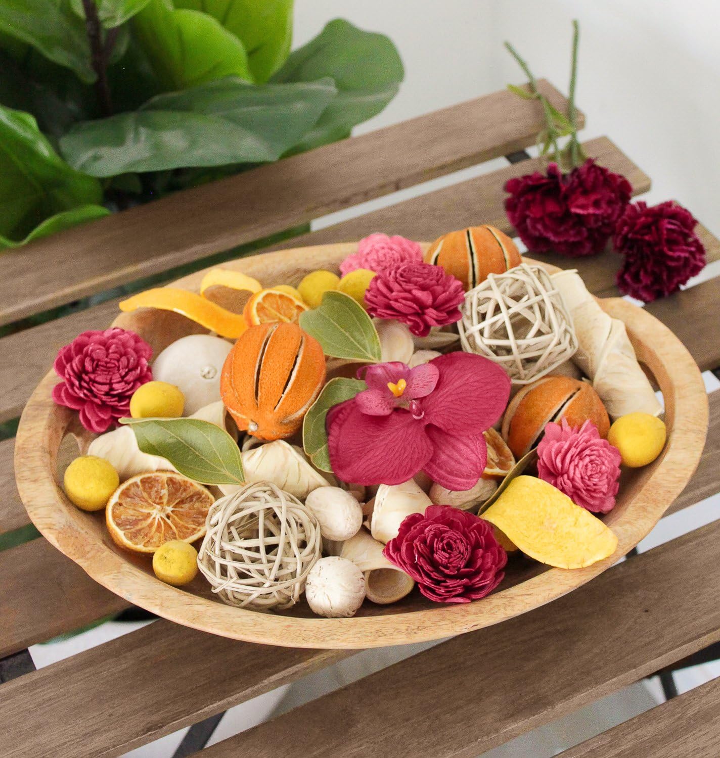 ANDALUCA Secrets of Spring Scented Potpourri | Made in California | Large 20 oz Bag + Fragrance Vial | Notes of Citron, Jasmine and Soft Woods | Floral Spring Home Fragrance