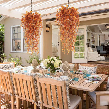 RECUTMS Artificial Hanging Plants Fake Hanging Plant Faux Eucalyptus Leaf Greenery Vine Outdoor UV Resistant Plastic Plants Home Garden Wedding Party Indoor Outdoor Decorations(White)