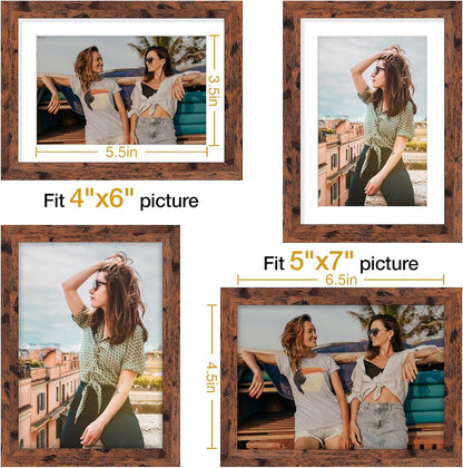 Vittanly 11x14 Picture Frame, Display Pictures 8x10 with Mat or 11x14 without Mat, Photo Frame for Wall Mounting, Black, 1 Pack - Colors A