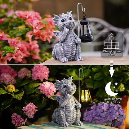 Goodeco Elephant Statue for Garden Decor with Gift Appeal - Ideal Gifts for Women, Mom or Birthdays, Beautifully Crafted Outdoor & Home Decor to Wow Your Guests (11" Elephant)