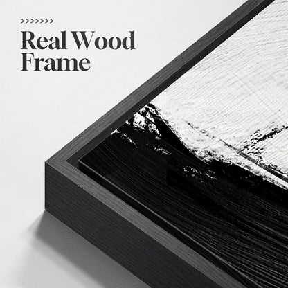 Large Framed Black and White Abstract Wall Art for Living Room, 3 Piece Big Modern Canvas Prints Paintings Artwork for Walls, Minimalist Abstract Art Pictures for Hallway, Office Wall Decor 24x36 In