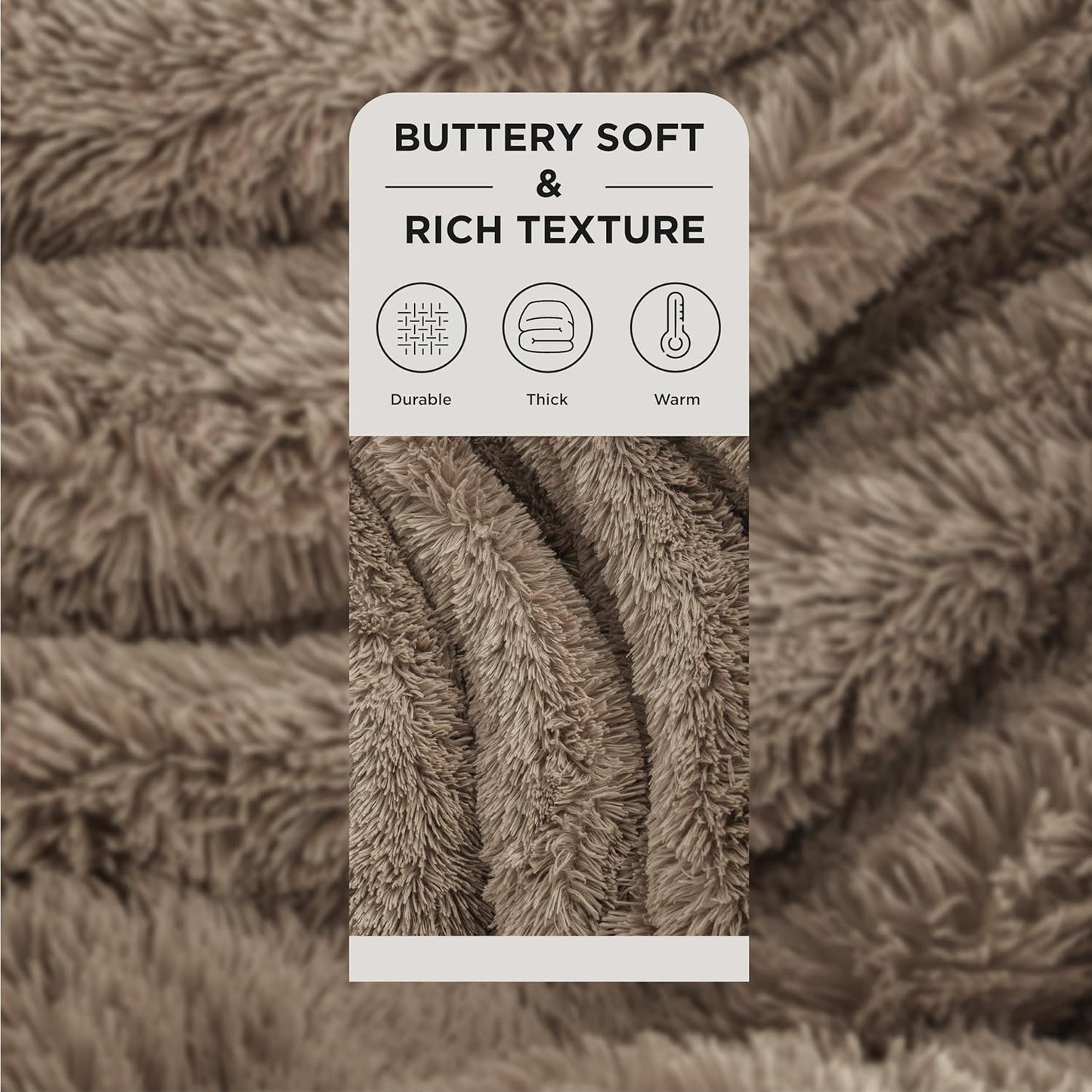 Bedsure GentleSoft Fluffy Fuzzy Faux Fur Throw Blanket for Couch, Soft Sherpa Fleece Cozy Gifts for Women, Plush Bed Blanket Room Decor for Men, Thick Warm Minky Teen Gifts Winter Bedding