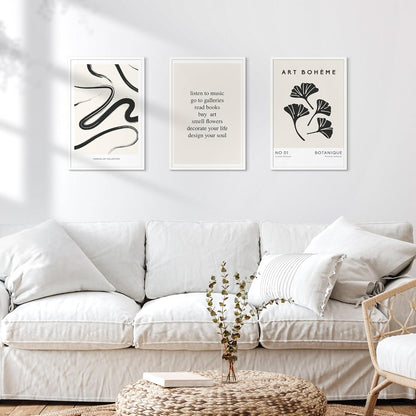 upsimples 24x36 Poster Frame Black 3 Pack, Scratch-Proof Picture Frames 24 x 36 for Photo Gallery - Slide-In Strips, Horizontal or Vertical Wall Mounting