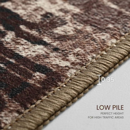 Ompaa 2x6 Rug Runners for Hallways Kitchen Runner Rug Non Slip Washable Grey Long Runner Rugs with Rubber Backing Soft Abstract Carpet Runner for Hallways, Kitchen, Bedroom, Bathroom, Entryway - Colors B