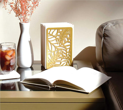 CNK Premium BookEnds - Heavy Duty Metal Book Stoppers for Home Office, Decorative Book Shelf Holders (Hummingbird Black)