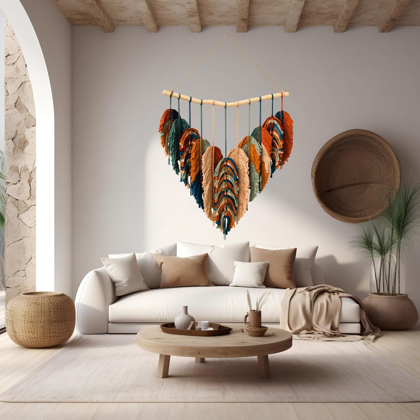Boho Wall Decor - Large Macrame Wall Hanging - Boho Bedroom Decor - Tapestry for Bedroom - 31x39 inches