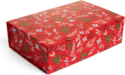 Luxury Keepsake Gift Box | Gold Floral Decorative Boxes with Magnetic Lids for Presents, Wedding Memory Box, and Bridal Gifts. 11.5" x 7.5" x 3.5"