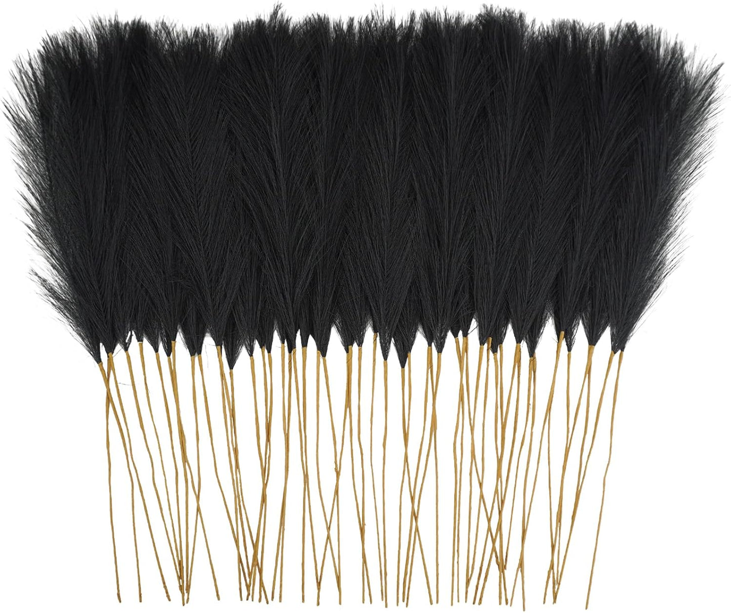 obbsie 50pcs Pink Faux Pampas Grass Decor, 21.6" Short Artificial Floral Branches Vase Filler Flower Arrangement for Home Wedding Boho Outdoor Decor