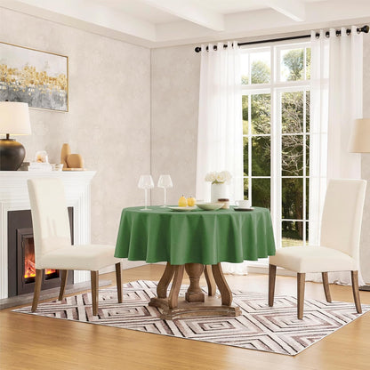 Veblandy Rectangle Tablecloth Waterproof Linen Textured Table Cloth Stain and Wrinkle Resistant Washable, Decorative Fabric Table Cover for Dining, Party and Camping (Sage Green, 52 * 70)