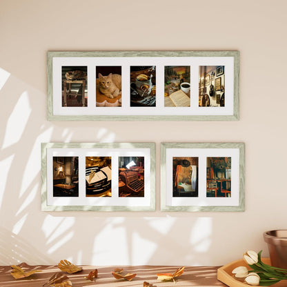 Vittanly 11x14 Collage Picture Frame, Displays 5Pcs 4x6 Pictures with Mat or 1Pcs 11x14 without Mat for Wall Mounting, Picture Frames Collage Wall Decor in Black, 1 Pack