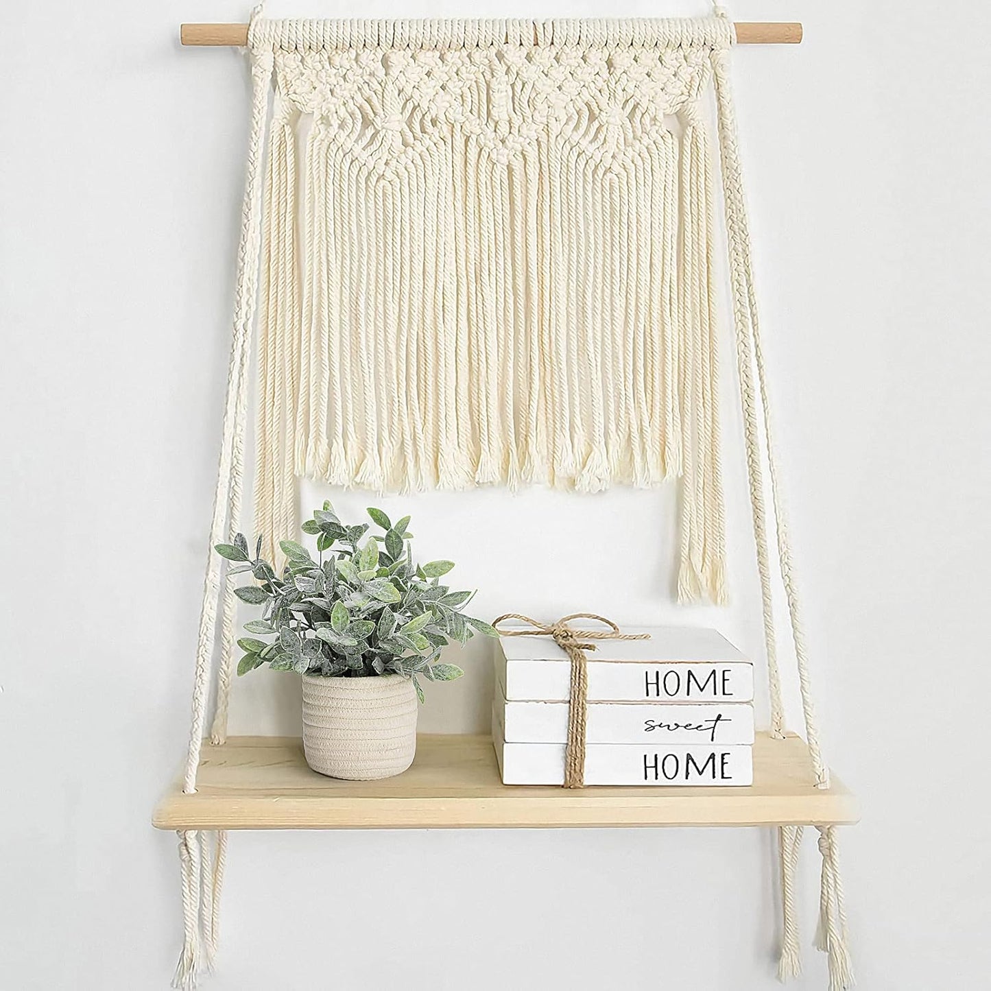 Hopewood Faux Plants, Small Fake Plant for Bathroom, Decorative Artificial Plants for Farmhouse Desk Shelf Decor with A Weave Basket (9.8inch)