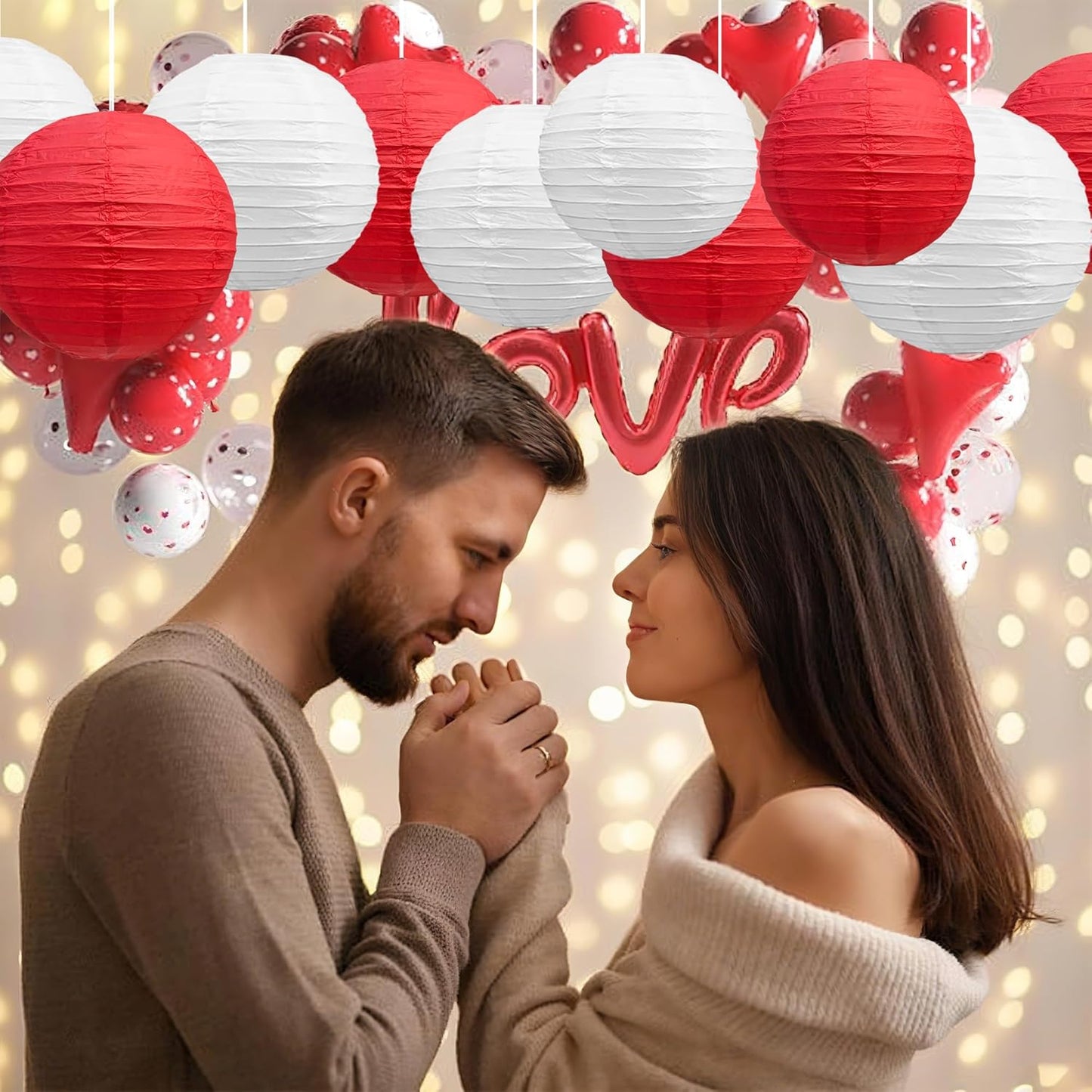 BEISHIDA 10Pcs White Paper Lanterns Decorative Chinese/Japanese Hanging Round Paper Lanterns Lamp for Birthday, Wedding, Christmas, Bridal, Home Decor, Party Decoration(Size of 4”, 6”, 8”, 10”)