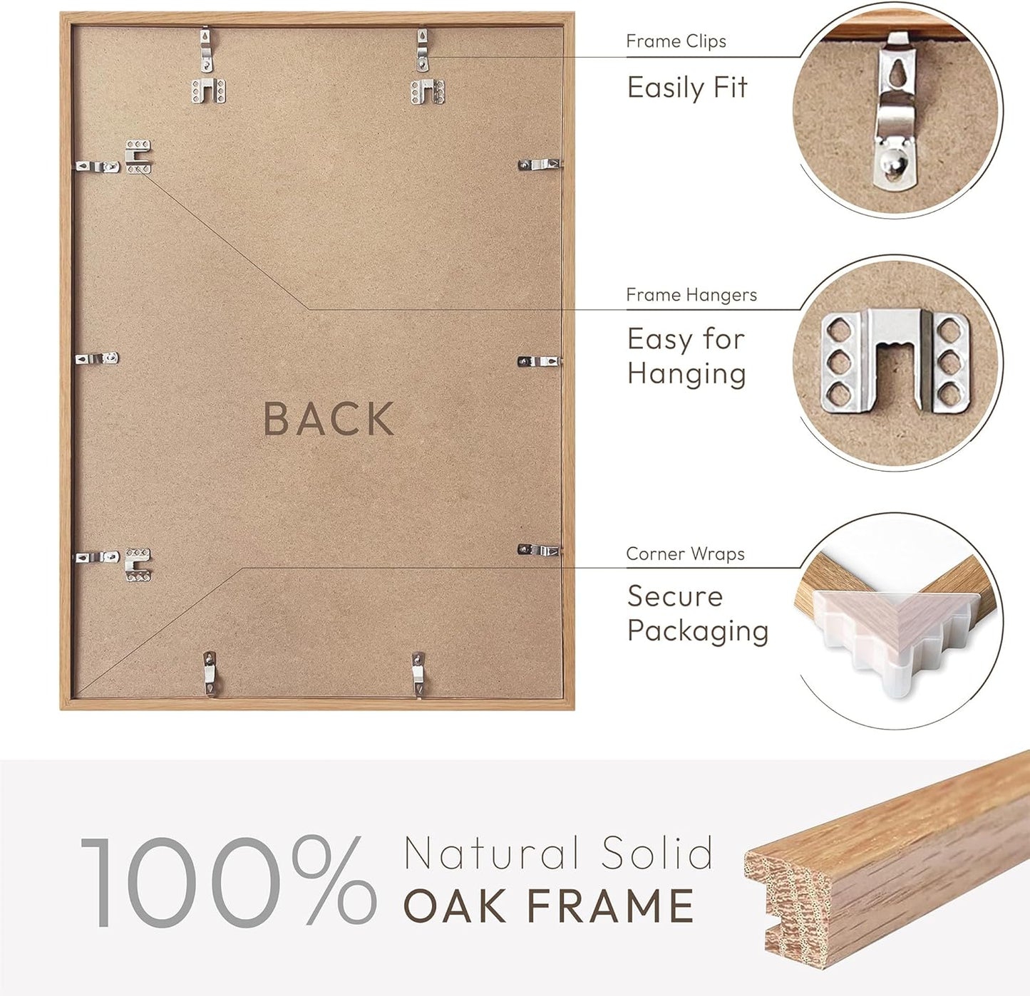 5x7 Picture Frame, Solid Oak Wood 5 x 7 Photo Frame with Mat to 4x6, 7x5 Picture Frames for Wall and Tabletop Display, (Walnut Set of 1)