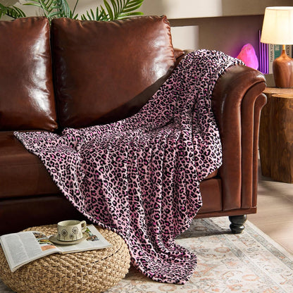 BEDELITE Fleece Blanket Black Throw Blankets for Couch & Bed, Luxury Plush Cozy Fuzzy Blanket 50x60 inches, Super Soft Warm Lightweight Throw Blanket for Travel Camping - Colors A