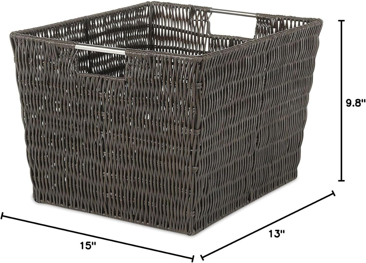 Whitmor Rattique Small Shelf Tote (6500-2712-JAVA)