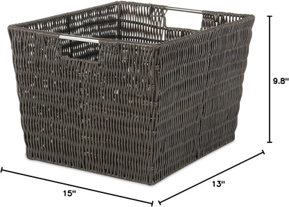Whitmor Rattique Small Shelf Tote (6500-2712-JAVA)