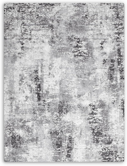 Ompaa 2x6 Rug Runners for Hallways Kitchen Runner Rug Non Slip Washable Grey Long Runner Rugs with Rubber Backing Soft Abstract Carpet Runner for Hallways, Kitchen, Bedroom, Bathroom, Entryway - Colors A