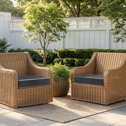 MIULEE Beige Outdoor Bench Cushion Set of 1, 48x18x3 Inch Waterproof Patio Seat Cushions for Swing and Outdoor Furniture Couch Sofa, 3 Year Color Fastness High Density Foam with Adjustable Ties