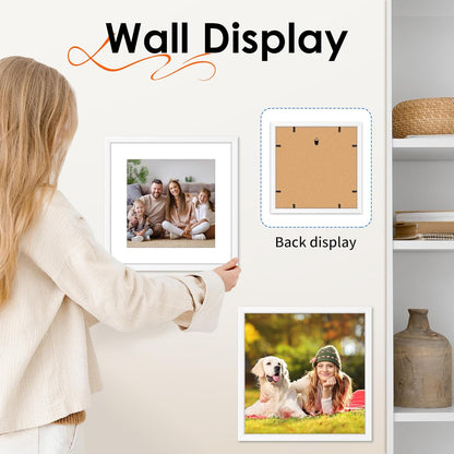 FIXSMITH 10 Pack Picture Frames Collage Wall Decor for Mounting or Tabletop Display, Gallery Wall Frame Set with Two 8x10 Black Frames, Four 5x7 Frames and Four 4x6 Frames, Multi-Pack Photo Frame Set