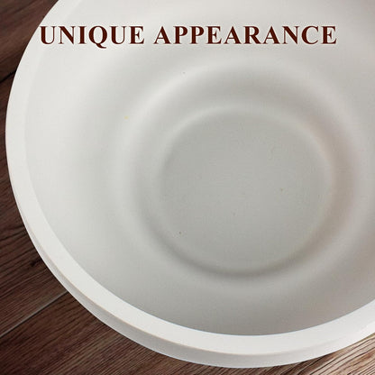 YMXYJM Large Decorative Bowl, Modern Handicraft Resin Bowls for Home Decor, Decorative Fruit Bowl for Kitchen Counter, Stylish Key Bowl for Entry Table, Artificial Stone Resin Beige