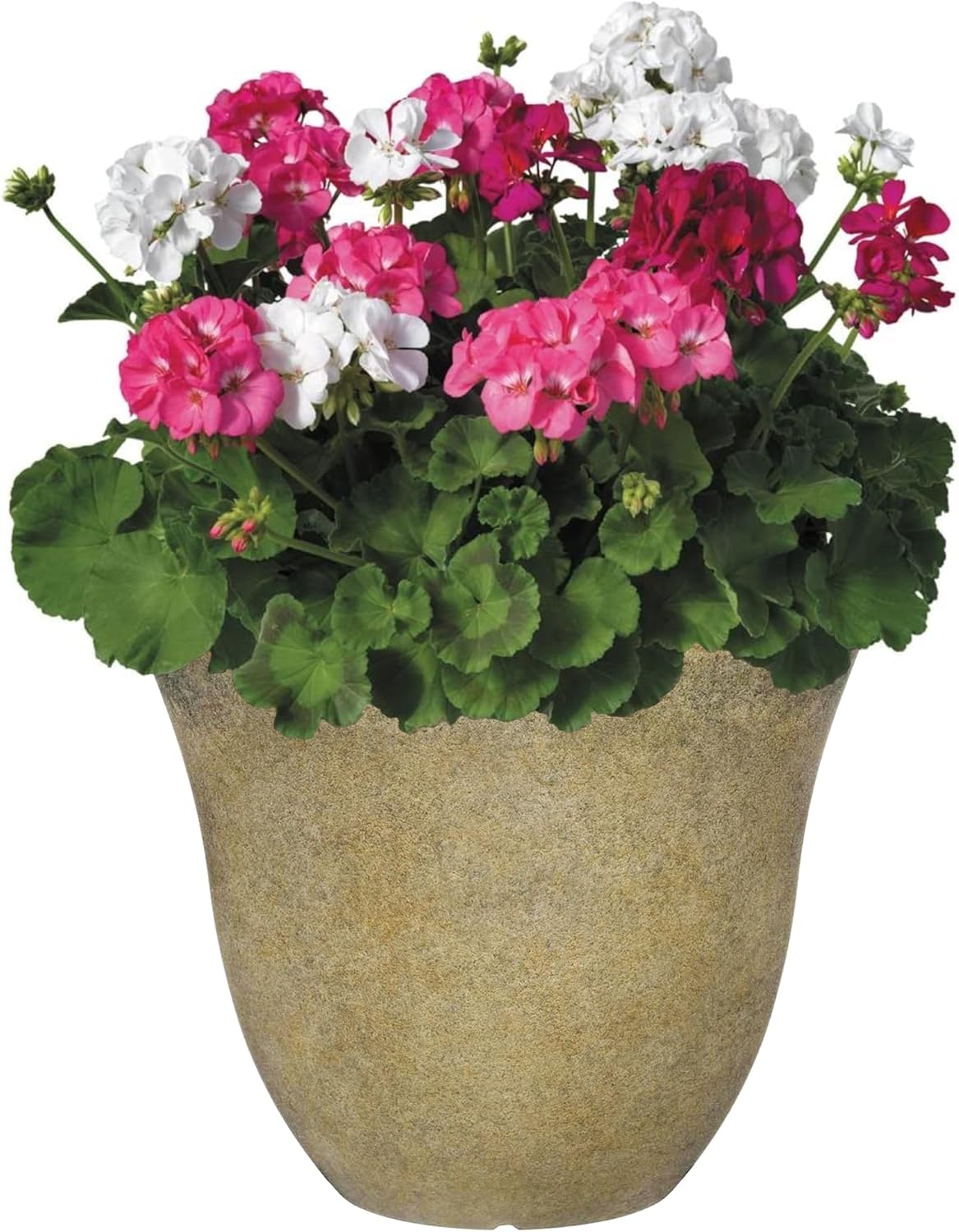 Classic Home and Garden Honeysuckle Resin Planters - Lightweight Indoor & Outdoor Plant Pots - UV-Resistant Plastic Flower Pots - Pot Planters for Flowers & Herbs (15" Distressed Copper)
