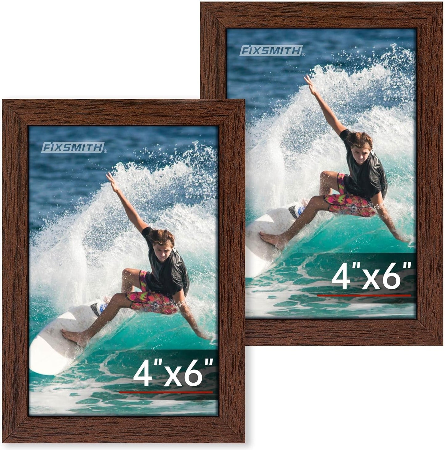 FIXSMITH 10 Pack Picture Frames Collage Wall Decor for Mounting or Tabletop Display, Gallery Wall Frame Set with Two 8x10 Black Frames, Four 5x7 Frames and Four 4x6 Frames, Multi-Pack Photo Frame Set
