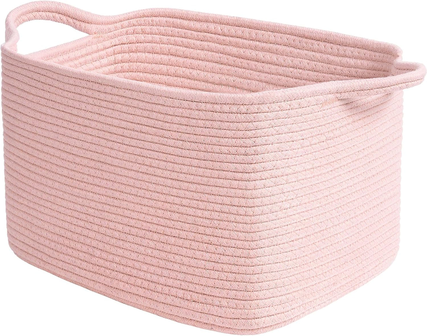 Goodpick Cube Storage Bins - Towel, Book, Cloth, Shoes, Closet Shelf Woven Baskets for Office, Baby Laundry, Toys, 13''x10''x9''