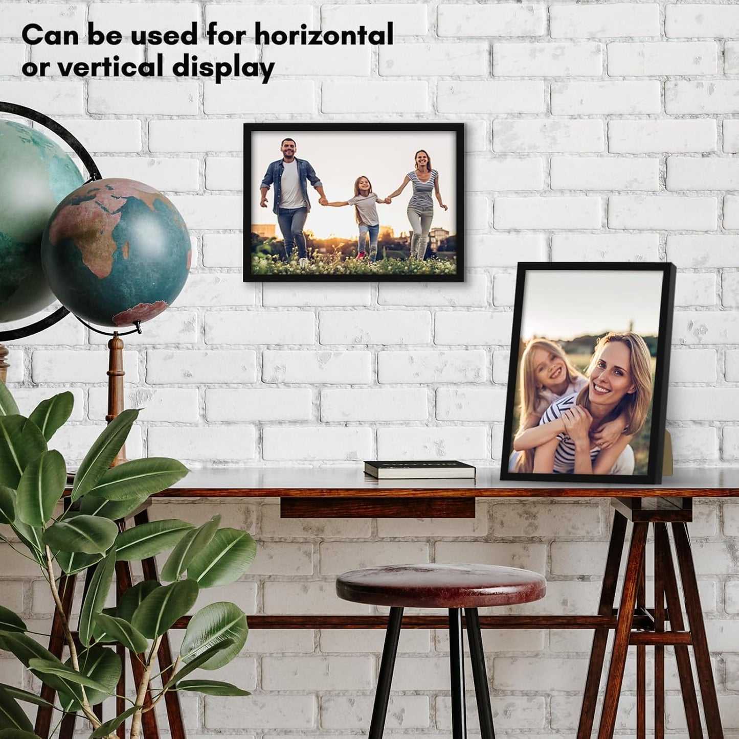 Americanflat 24x36 Poster Frame with Polished Plexiglass - Streamline Collection - Thin Border Picture Frame for Wall Display - Hanging Hardware Included - Black - Colors B