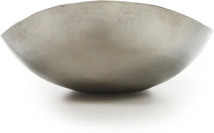 Hosley 5.75 Inch Diameter Silver Finish Metal Bowl, Ideal for Potpourri, LED Candles, Weddings, Special Events, Center Pieces, Craft. Use Decor to Coordinate O3