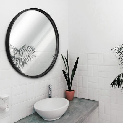 Gold Circle Wall Mirror 24 Inch Round Wall Mirror for Entryways, Washrooms, Living Rooms and More (Gold, 24")