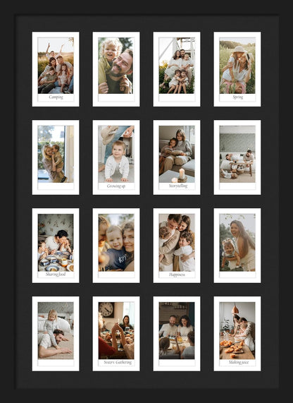 DUENPY 14x26 Collage Picture Frame 4x6 Collage Picture Frame Displays Twelve 4x6 inch Photos Available Horizontal Wall Mounting Display and Vertical Black - Colors B