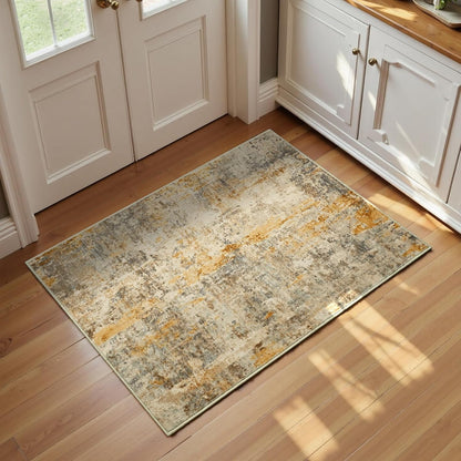 Ompaa 2x6 Rug Runners for Hallways Kitchen Runner Rug Non Slip Washable Grey Long Runner Rugs with Rubber Backing Soft Abstract Carpet Runner for Hallways, Kitchen, Bedroom, Bathroom, Entryway - Colors B