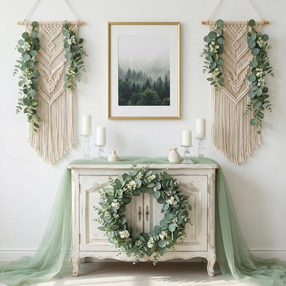 lovemoon 130 Pcs Artificial Mixed Eucalyptus Stems Bulk, 5 Kinds of Faux Greenery Eucalyptus Leaves Bulk for Vase Wedding DIY Bouquets Floral Arrangement Home Decor (130, Green)