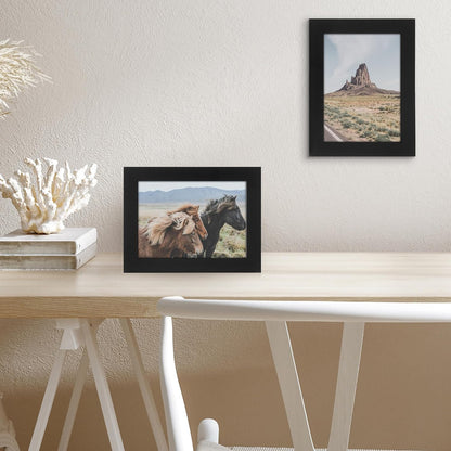 Americanflat 12x18 Poster Frame with Shatter-Resistant Glass - Signature Collection - Gallery-Style Frames Made of Engineered Wood - Photo Frame for Wall Display - Black - Colors C