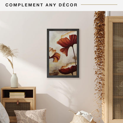 MCS Studio Gallery 16x24 Poster Frame Black Woodgrain Engineered Wood, Vertical & Horizontal Wall Hanging Large Picture Frame for Photos, Posters & Art Prints (1-Pack)