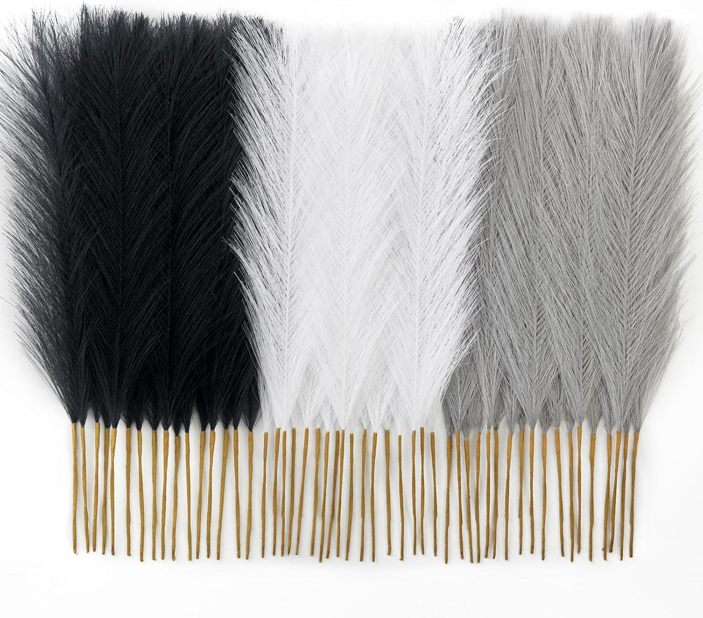50pcs Pampas Grass 17in for Living Room Decor, Blush Pink Pampas Grass Decor, Fluffy Pink Flowers for Home Birthday Bathroom Baby Shower Wall Bow Decor(Blush & Cream & Pink)