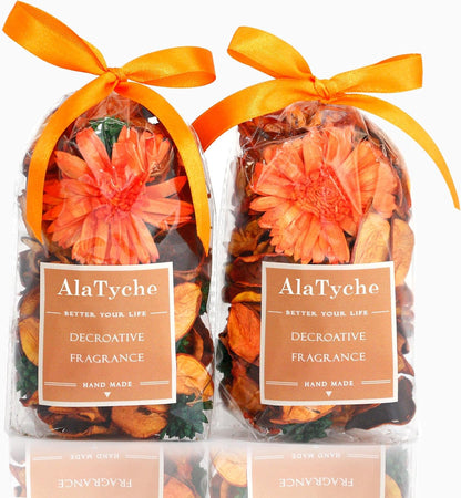 Spring Potpourri Bags,Vanilla Scented Potpourri Bowl Fillers,Dried Flowers,Home Fragrance Sachet of Petal, Vase Decor (White Caramel)-Mini