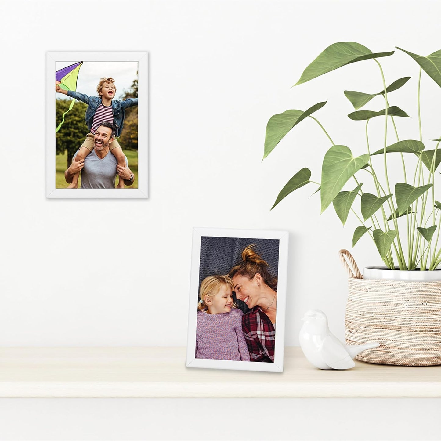 Americanflat 24x36 Poster Frame with Polished Plexiglass - Streamline Collection - Thin Border Picture Frame for Wall Display - Hanging Hardware Included - Black - Colors A