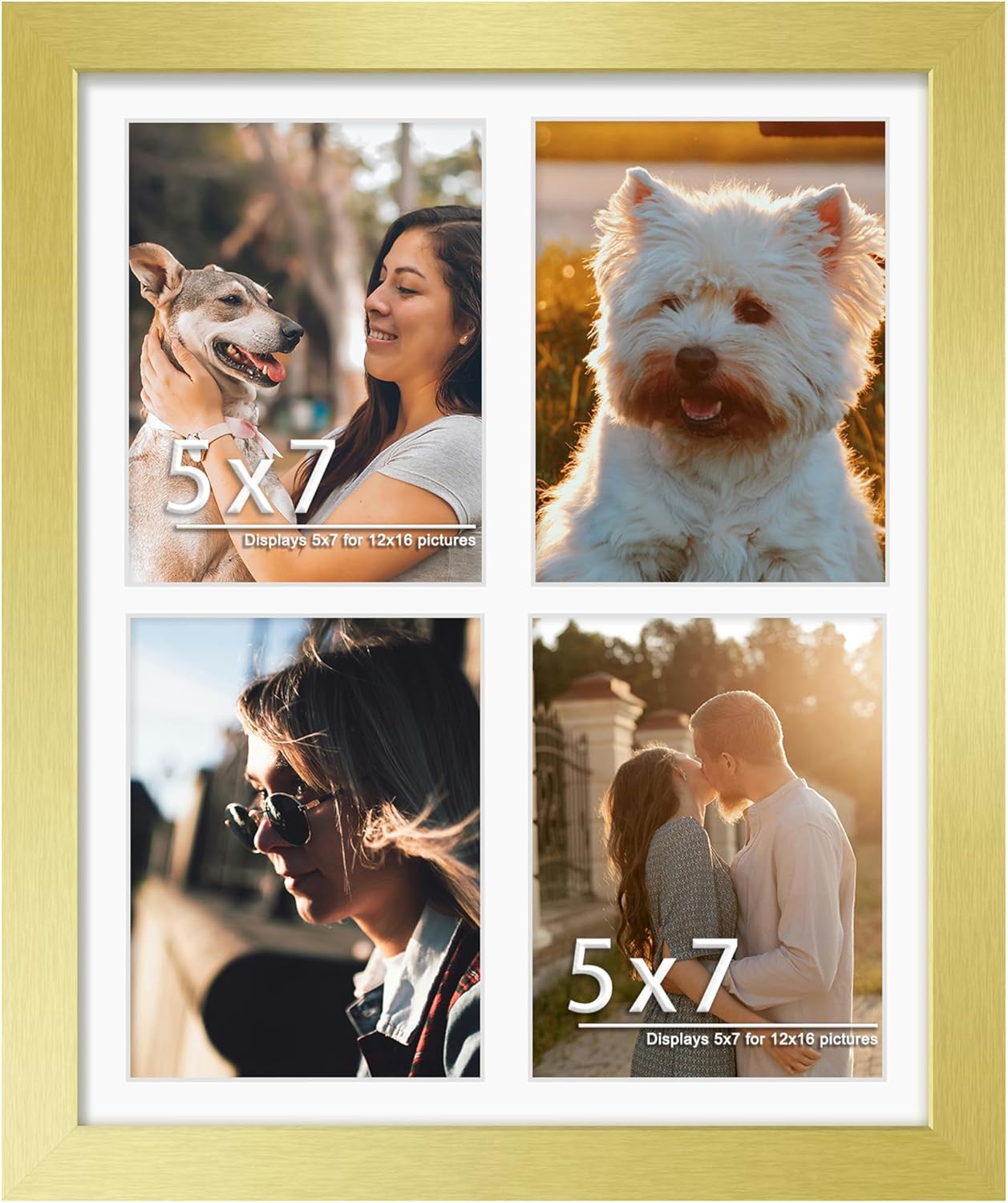 DUENPY 14x26 Collage Picture Frame 4x6 Collage Picture Frame Displays Twelve 4x6 inch Photos Available Horizontal Wall Mounting Display and Vertical Black - Colors A