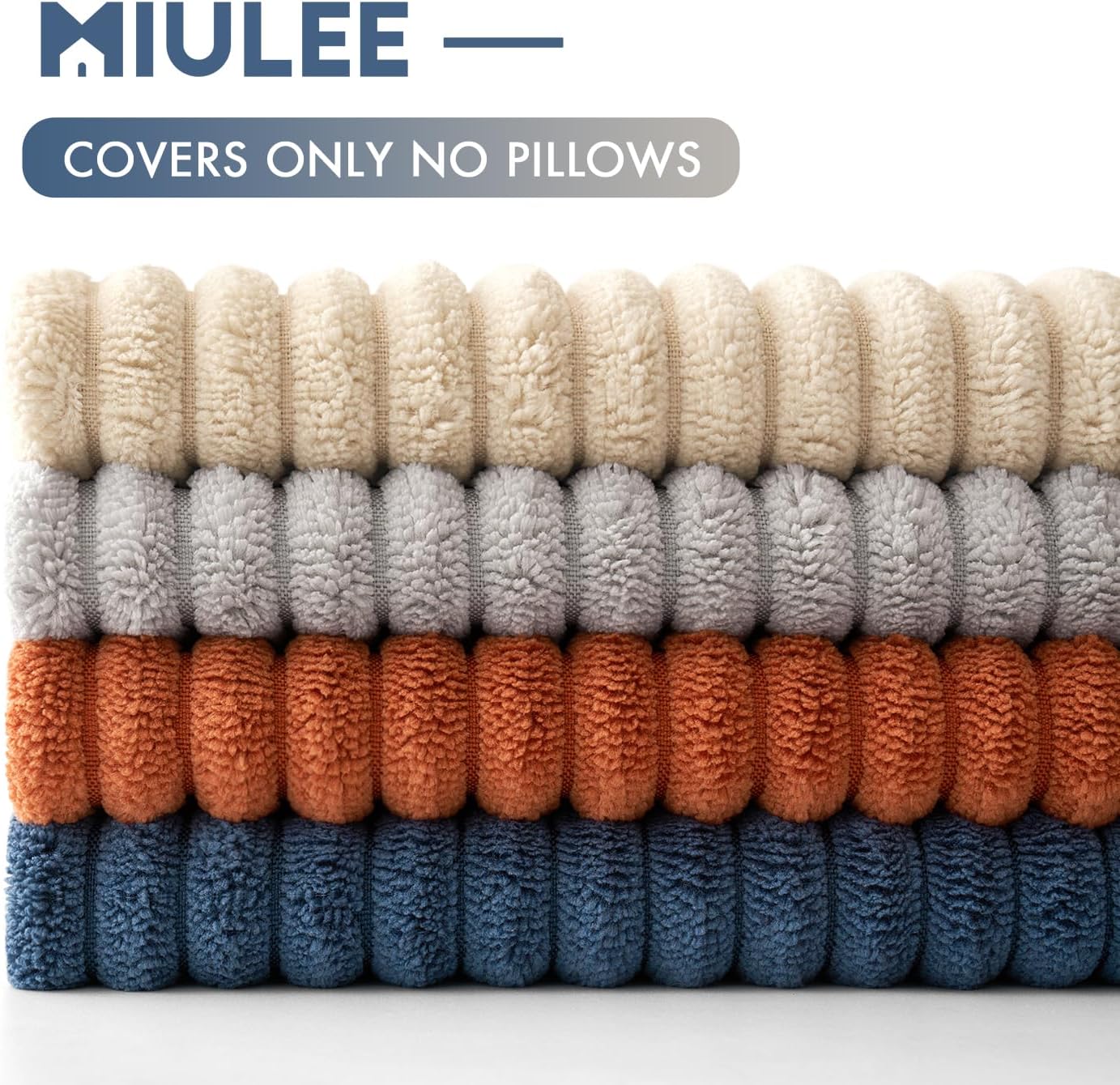 MIULEE Boho Farmhouse Sage Green Throw Pillow Covers 18x18 Inch Set of 4 Mordern Nordic Cushion Covers Soft Corduroy Spring Home Decor for Couch Bed Sofa Living Room Forest Green