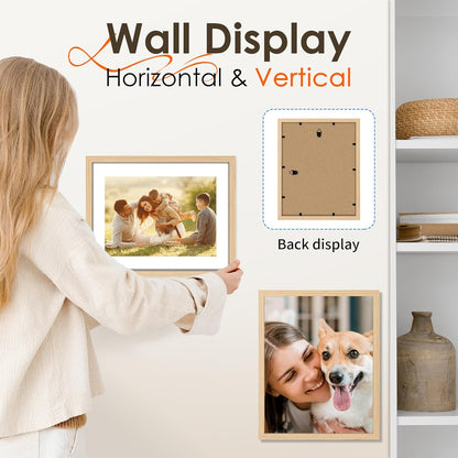 FIXSMITH 10 Pack Picture Frames Collage Wall Decor for Mounting or Tabletop Display, Gallery Wall Frame Set with Two 8x10 Black Frames, Four 5x7 Frames and Four 4x6 Frames, Multi-Pack Photo Frame Set
