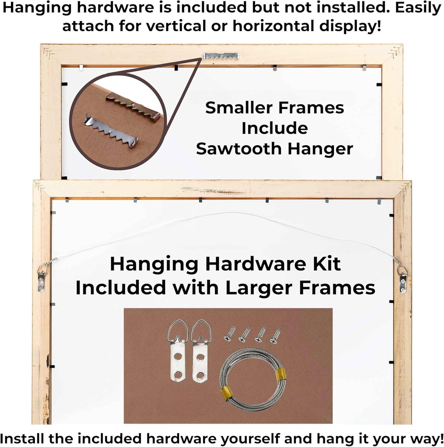 14x14 Shadow Box Black | 3/4" Depth of Usable Space | Solid Wood Pine | Includes UV Resistant Acrylic Plexiglass, Acid-Free Backing & Hanging Hardware | Made to Order in USA - Colors G