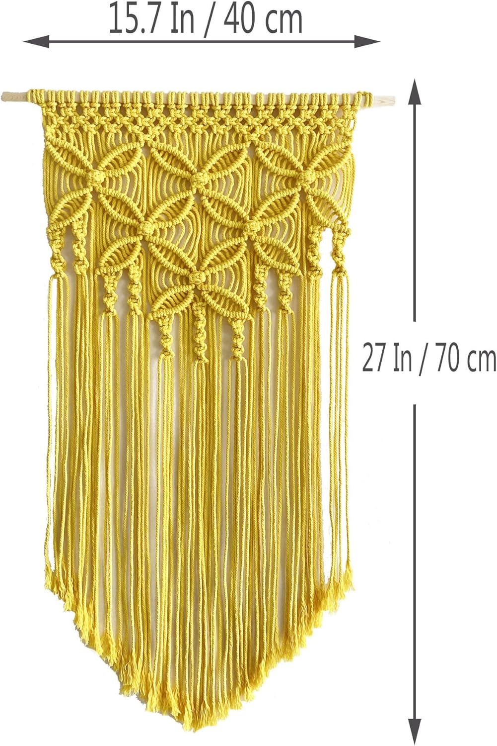 Handmade Cotton Home Decor Macrame Wall Hanging Navy