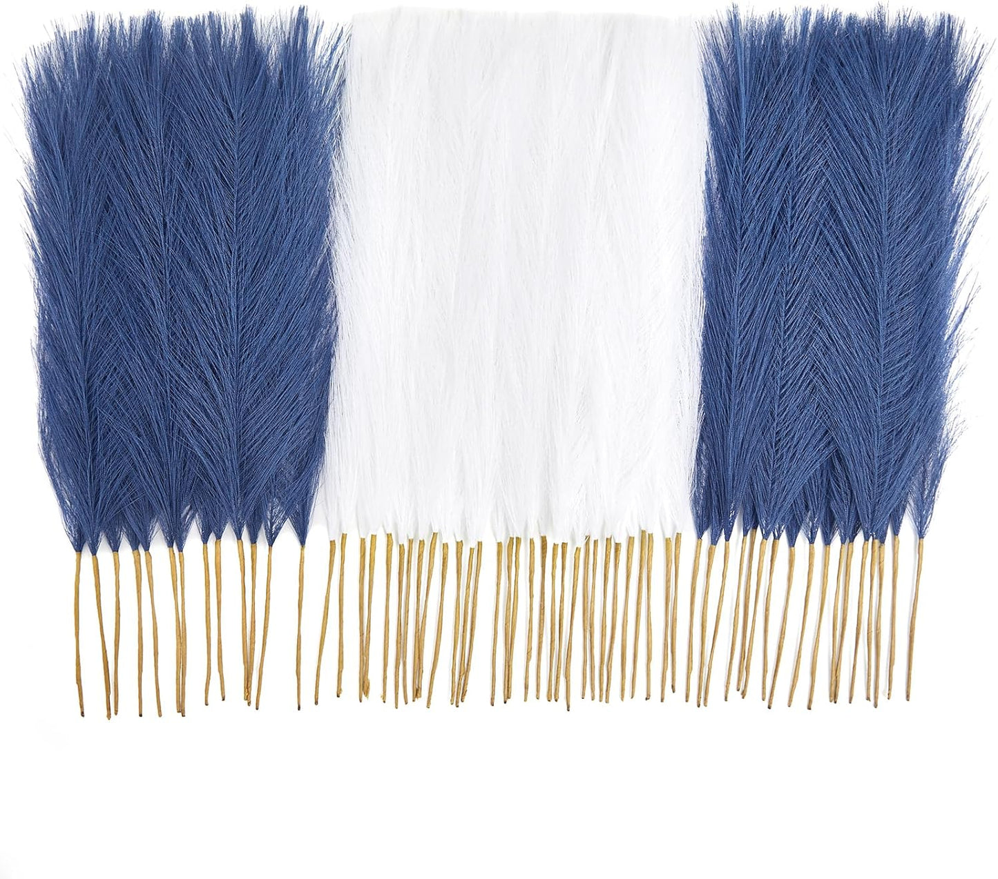 50pcs Pampas Grass 17in for Living Room Decor, Blush Pink Pampas Grass Decor, Fluffy Pink Flowers for Home Birthday Bathroom Baby Shower Wall Bow Decor(Blush & Cream & Pink)